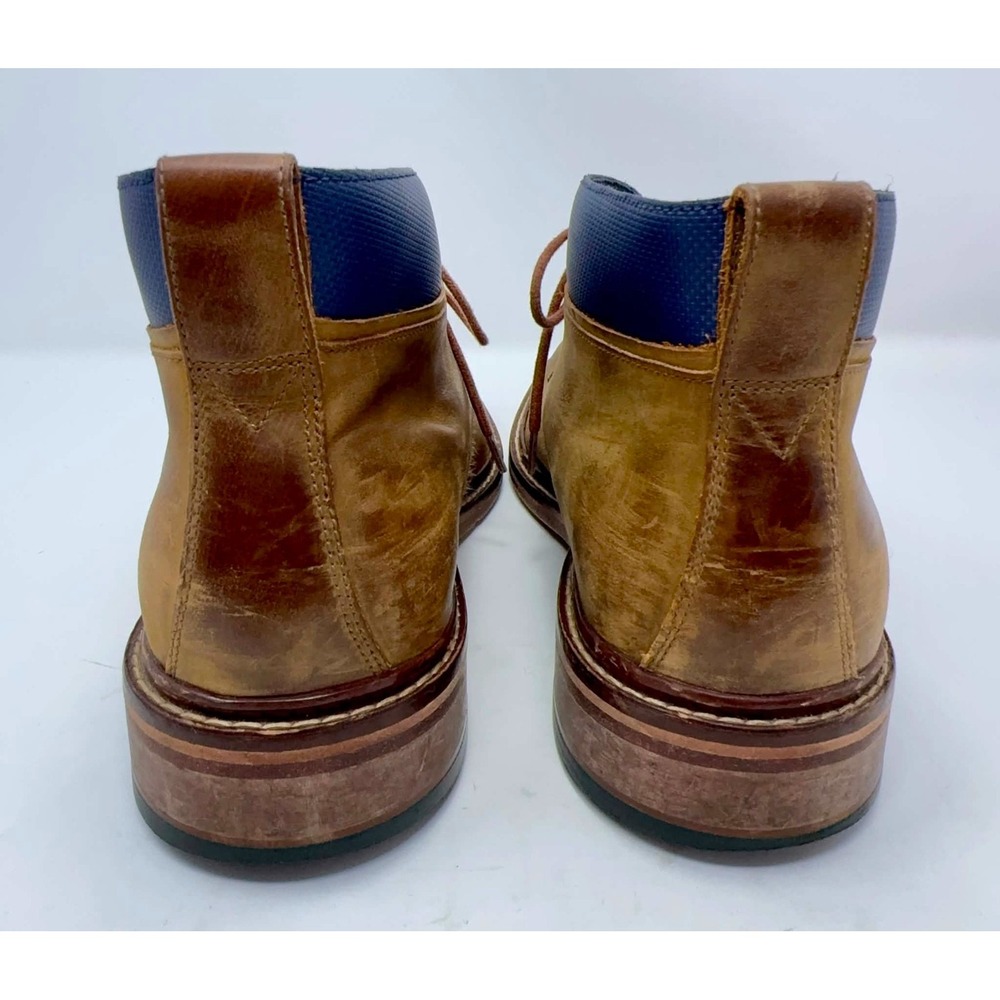 Cole Haan Colton Chukka Boots Mens 10.5M Brown Leather Blue Collar C11771 Office - Picture 8 of 12